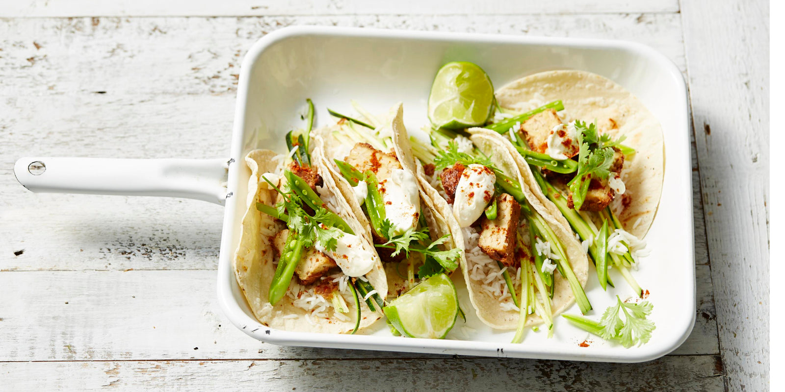 Chilli Tempeh Satay Tacos
