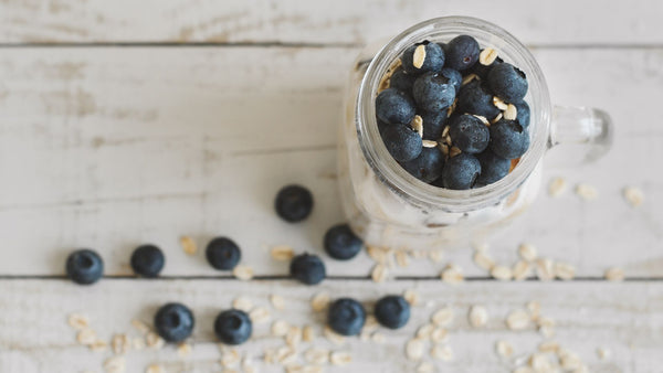 Blueberry & Coconut Overnight Oats | I Quit Sugar