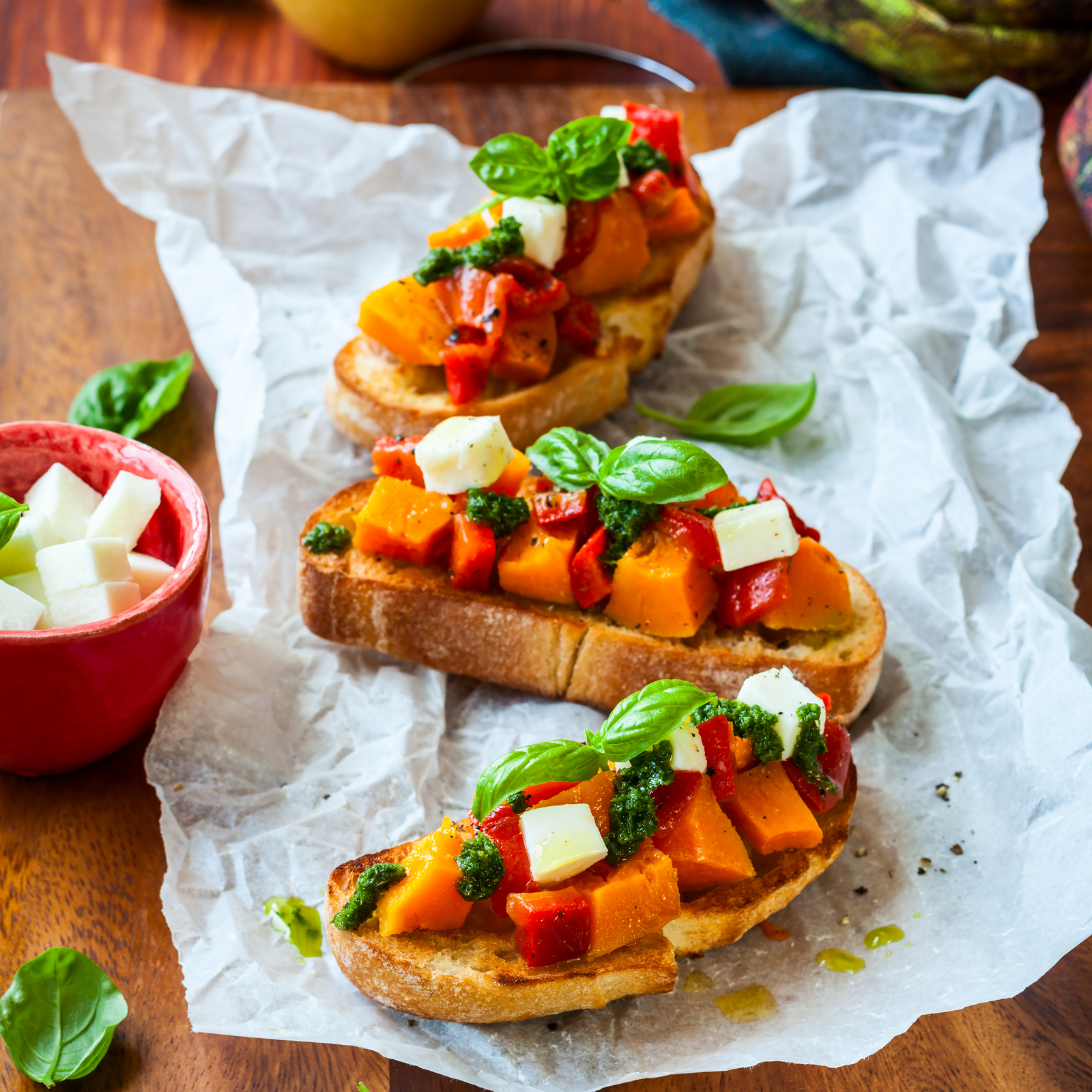 Sweet Pumpkin Bruschetta