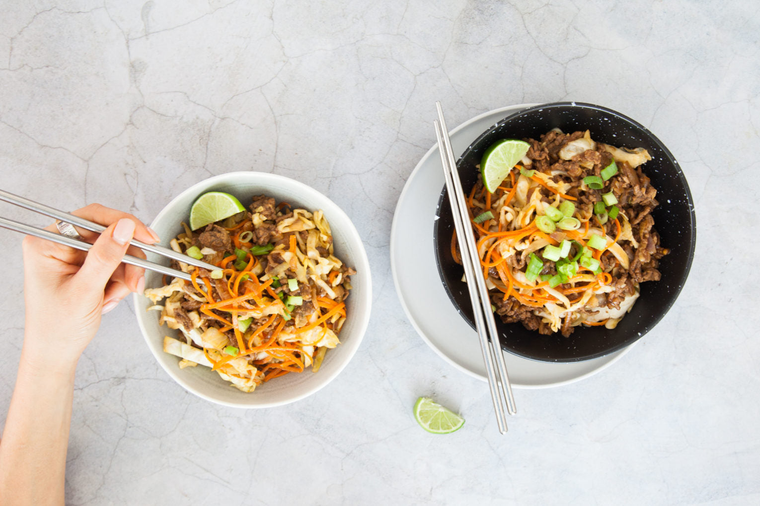 Beef Spring Roll In A Bowl