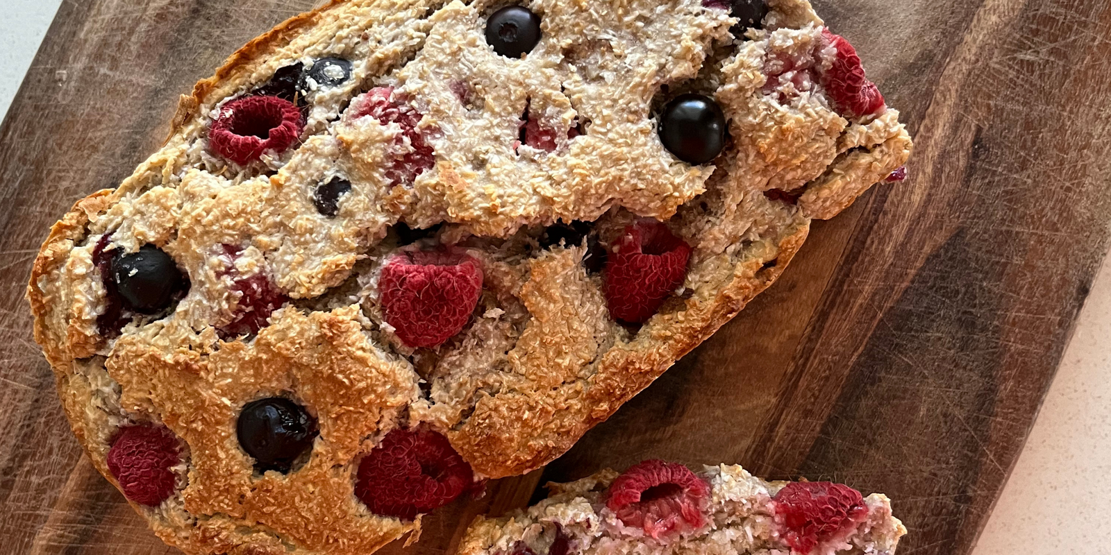 Mixed Berry & Coconut Bread
