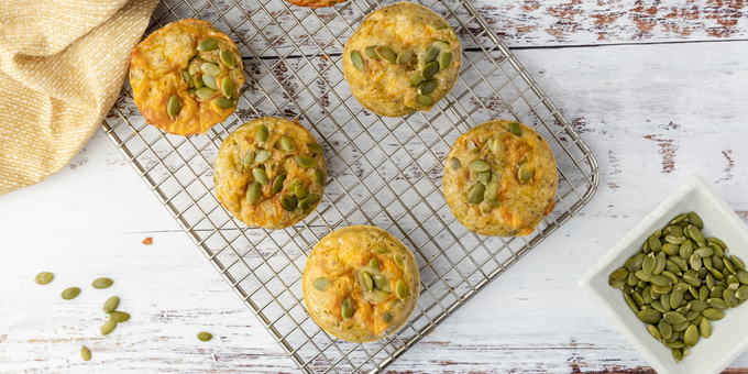 Cheesey Zucchini Muffins