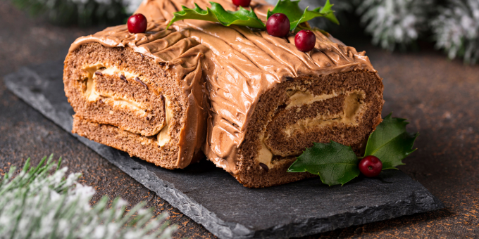 Gut-Boosting Christmas Yule Log