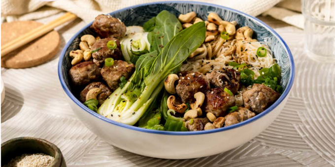 Pork Meatball and Vermicelli Salad