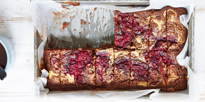 Molten Peanut Butter ‘n’ Jelly Brownies