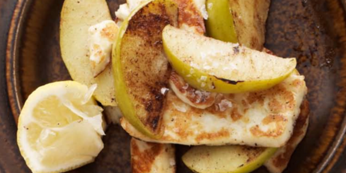 ‘Salted Caramel’ Haloumi + Apple