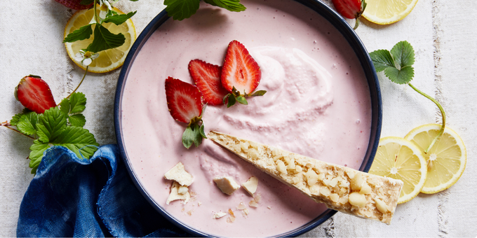 Strawberry Cheesecake Protein Crunch Bowl