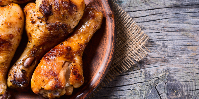 One-Pan Lemony Herb Baked Drumsticks