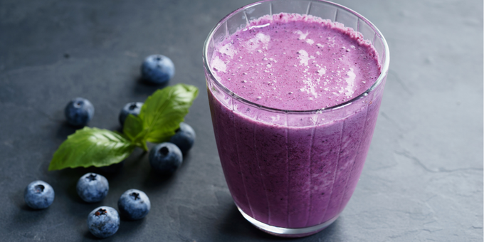 Violet Vanilla Protein Smoothie