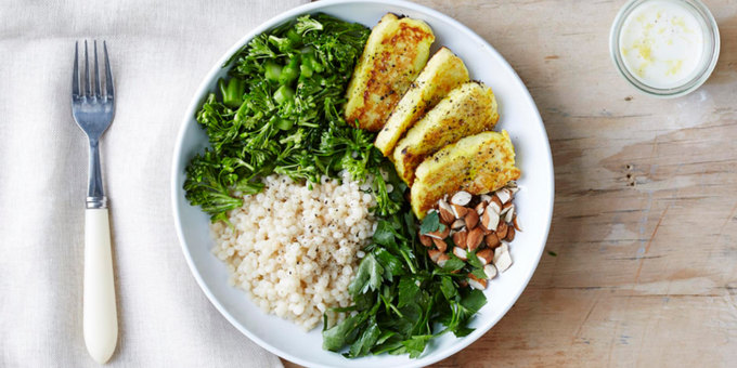 Israeli Haloumi Bowl