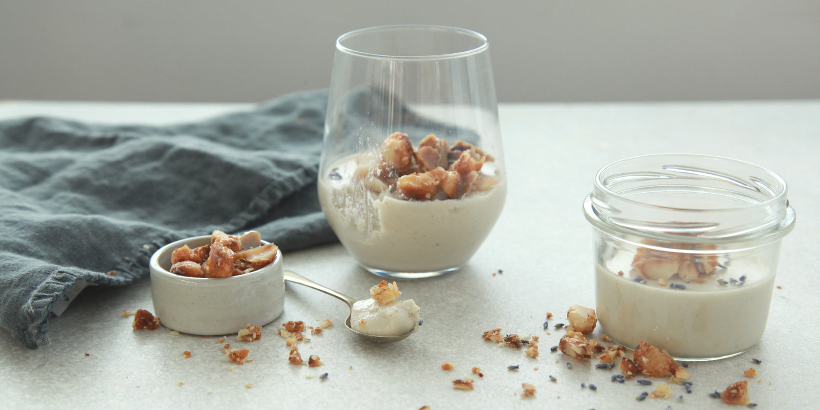 Lavender Mousse + Toasted Maca Topper