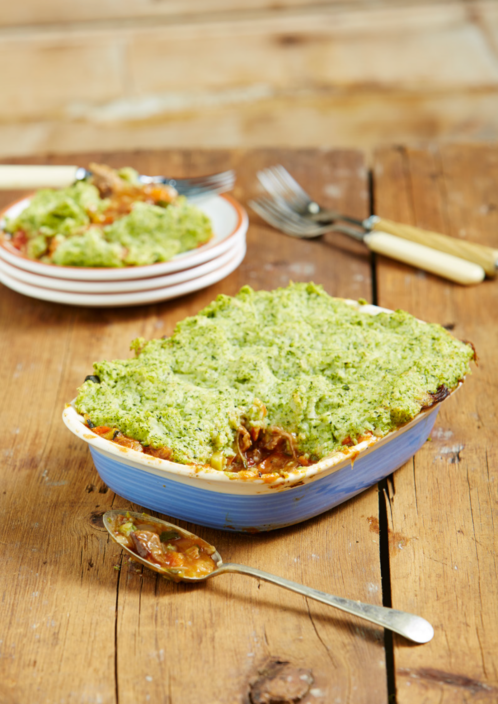 Lamb Shepherd’s Pie with Broccoli Hash Mash