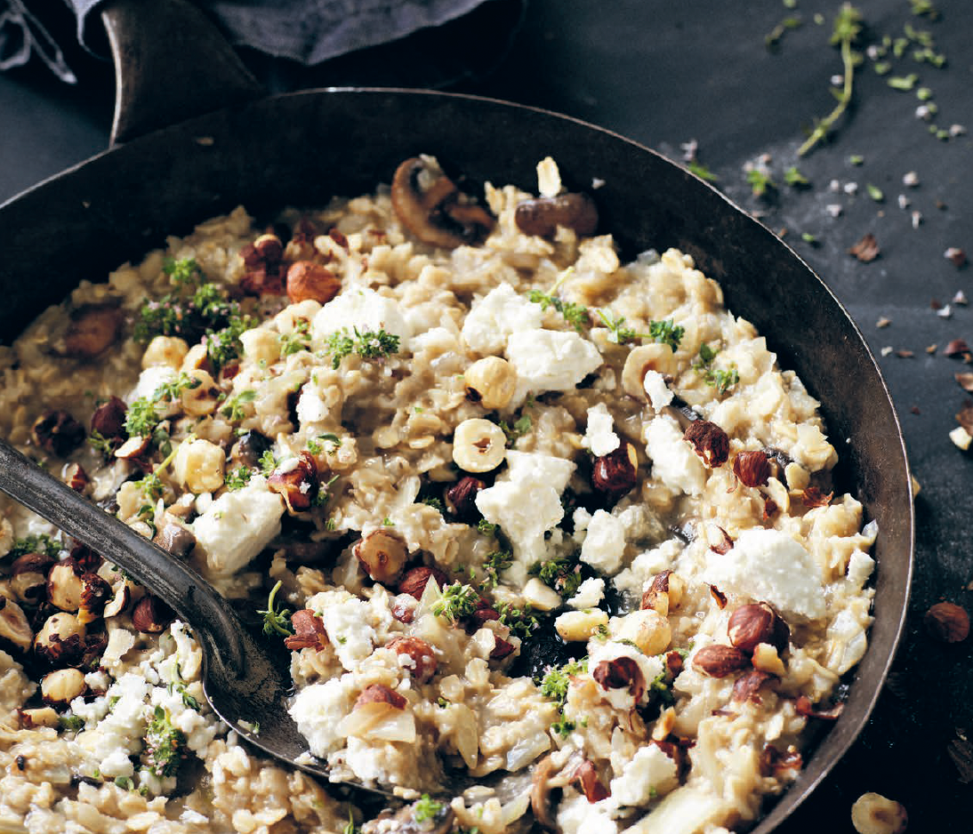 Mushroom, Thyme & Hazelnut Porridge