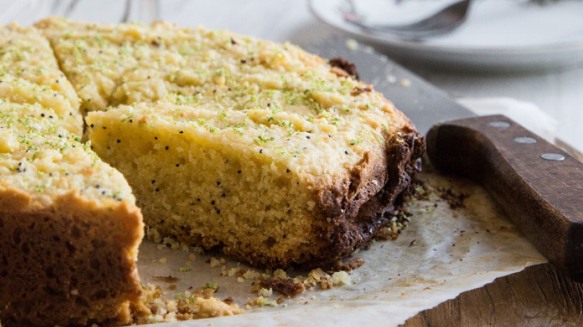 Lime, Coconut and Poppy Seed Cake with Zesty Coconut Butter